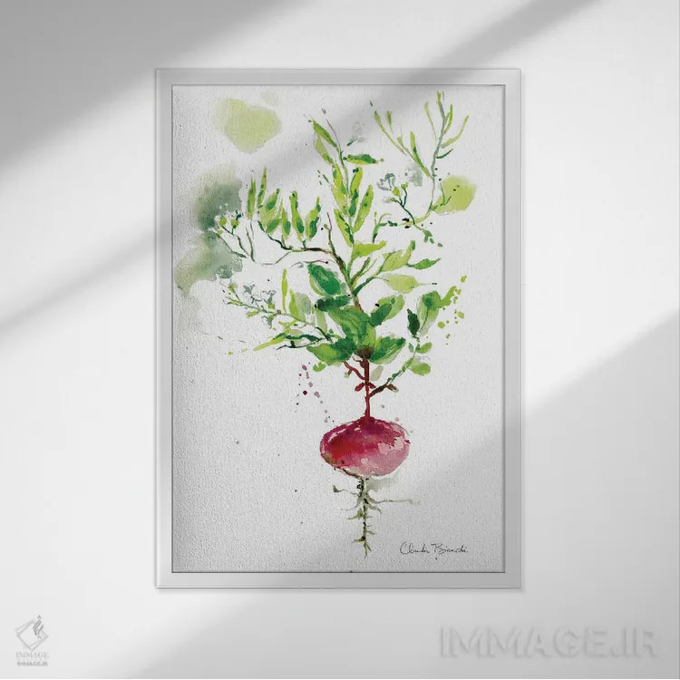 تابلو تنها تربچه اثر کلودیا بیانکی - نمای قابدار سفید