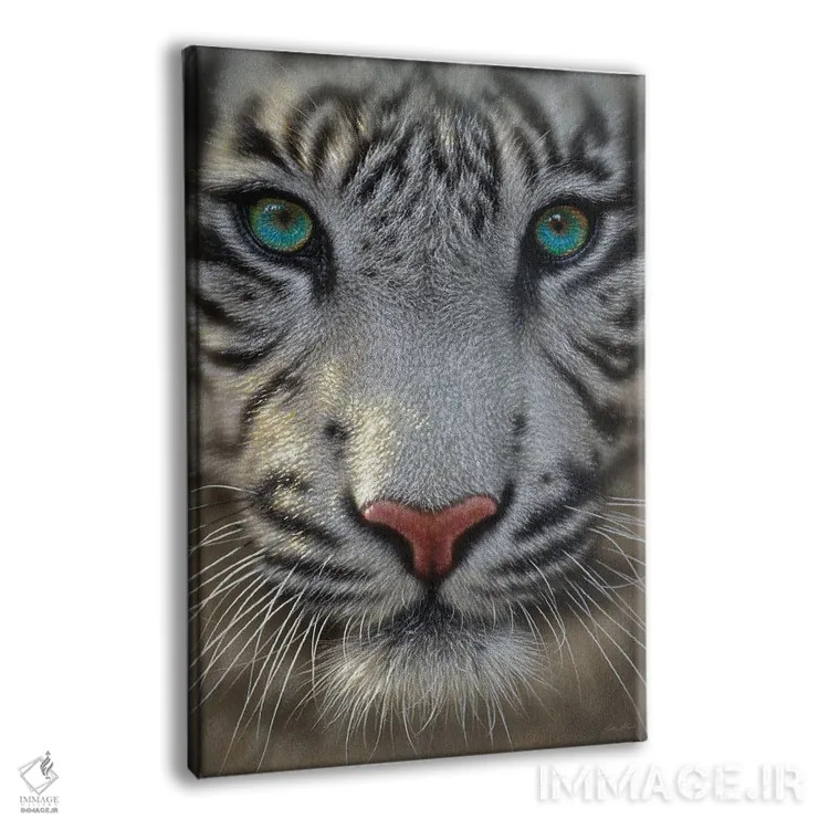 تابلو ببر سفید اثر کالین بوگل - نمای پرسپکتیو محصول