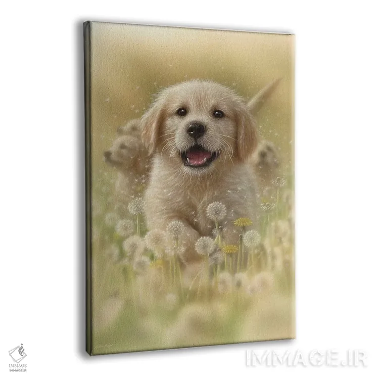 تابلو قاصدکها اثر کالین بوگل - نمای پرسپکتیو محصول