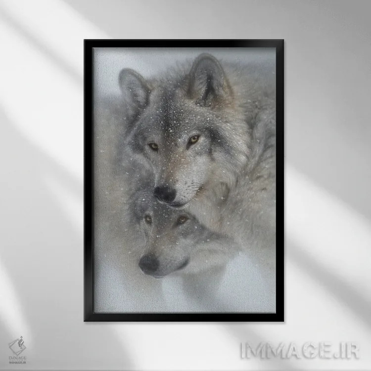 تابلو وفاداری وحشیانه اثر کالین بوگل - نمای قابدار مشکی