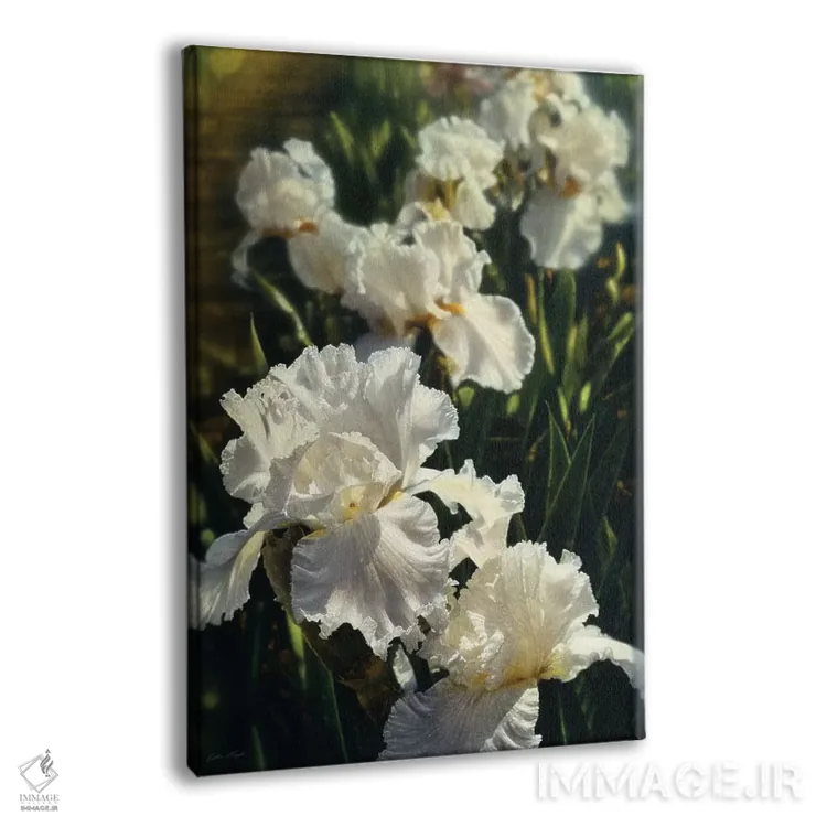 تابلو باغ زنبق (عمودی) اثر کالین بوگل - نمای پرسپکتیو محصول