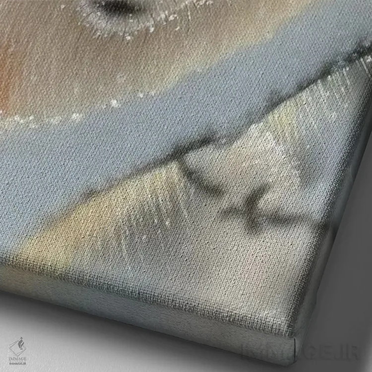 تابلو قایمموشک اثر کالین بوگل - نمای نزدیک بافت بوم