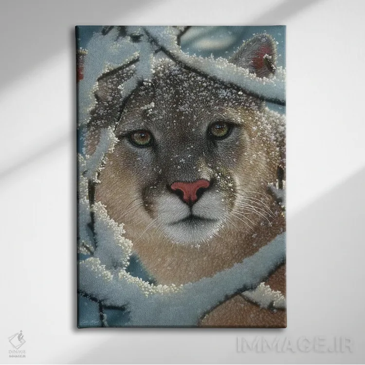 تابلو مواجههٔ خاموش اثر کالین بوگل - نمای روبهرو روی دیوار