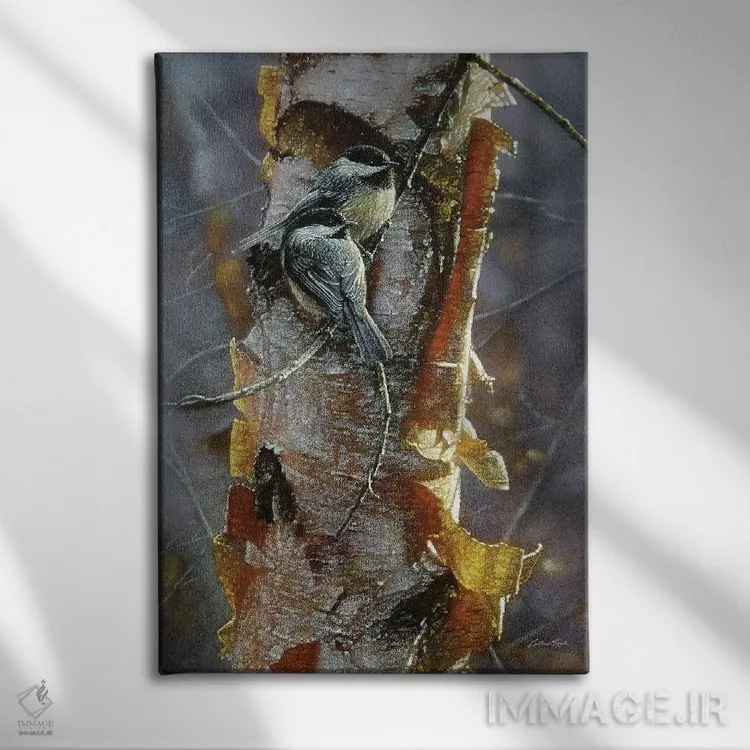 تابلو چرخریسکهای کلسیاه اثر کالین بوگل - نمای روبهرو روی دیوار