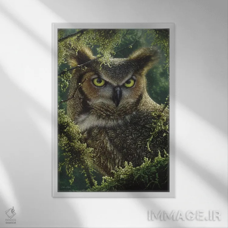 تابلو تماشا و انتظار اثر کالین بوگل - نمای قابدار سفید