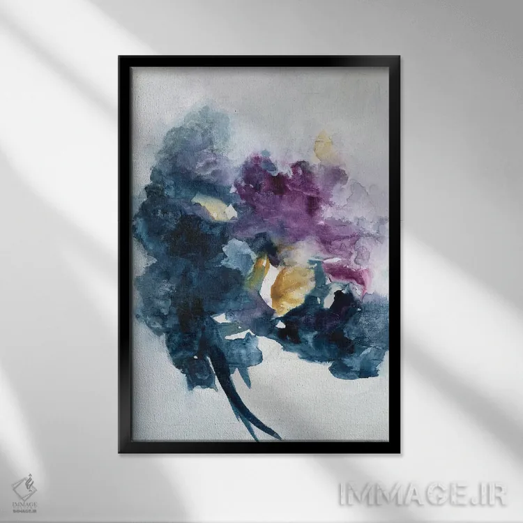 تابلو دستهگل اول اثر جویس کومبز - نمای قابدار مشکی