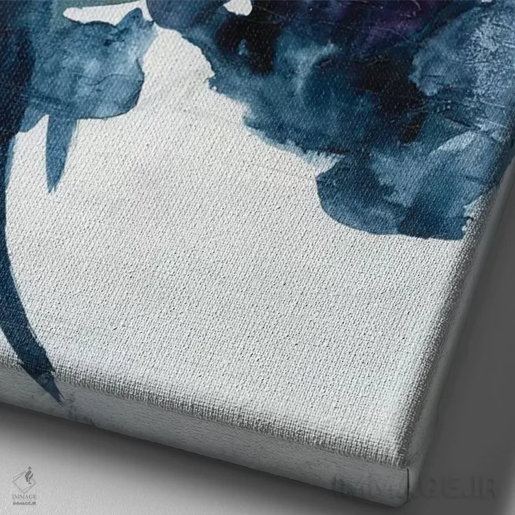 تابلو دستهگل اول اثر جویس کومبز - نمای نزدیک بافت بوم