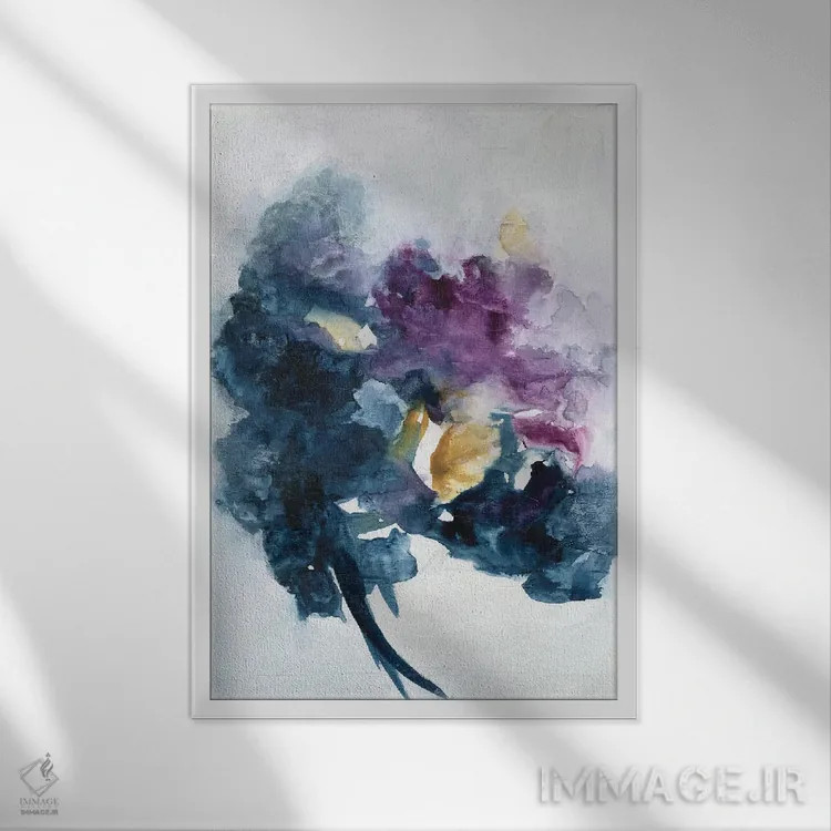 تابلو دستهگل اول اثر جویس کومبز - نمای قابدار سفید