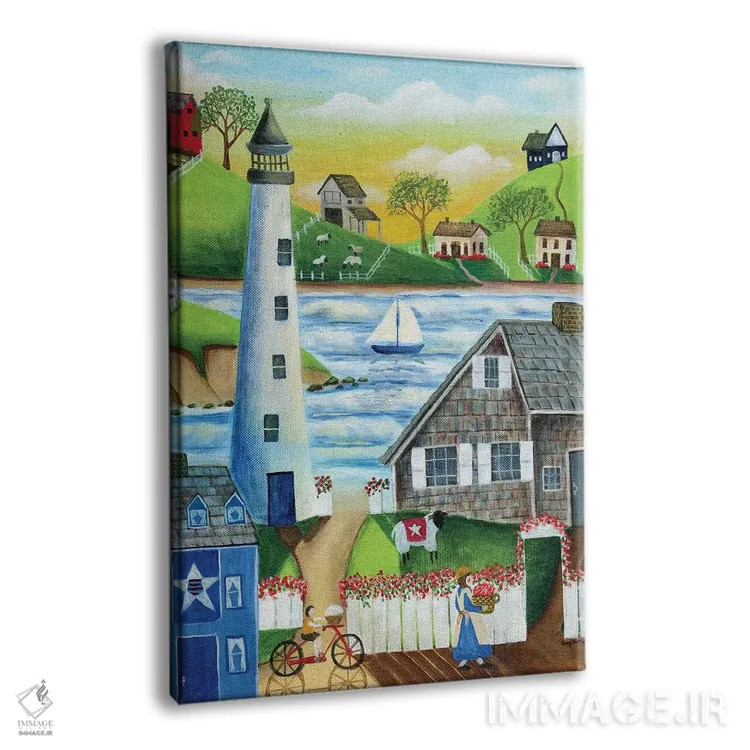 تابلو در کنار دریا اثر شریل بارتلی - نمای پرسپکتیو محصول