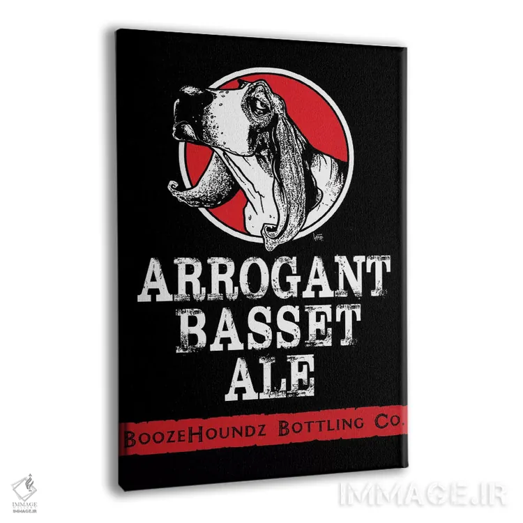 تابلو آیل باست مغرور (نوعی آبجو) اثر کاریکاتورهای سگ (استودیو تخصصی کاریکاتور حیوانات) - نمای پرسپکتیو محصول