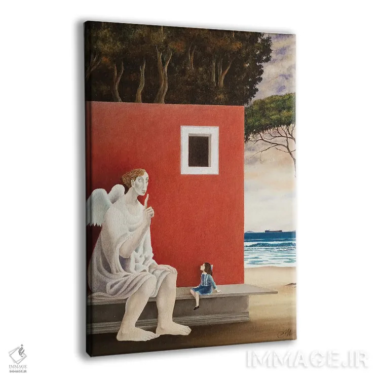 تابلو فرانچسکا و فرشته اثر چکو مارینیلو - نمای پرسپکتیو محصول