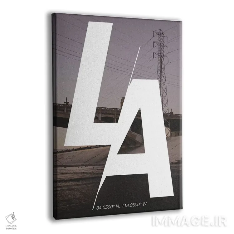 تابلو 118.2° W),لس آنجلس (۳۴ شمالی، ۱۱۸.۲ غربی) اثر فایو بای فایو کالکتیو - نمای پرسپکتیو محصول