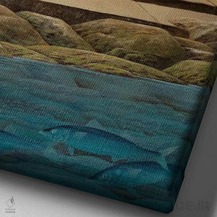 تابلو پلهها اثر چکو مارینیلو - نمای نزدیک بافت بوم