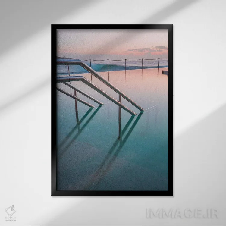 تابلو ماهون (نام خاص/جغرافیایی) اثر شارلوت کرد - نمای قابدار مشکی