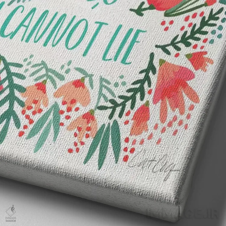 تابلو ابروهای بزرگ ۱ اثر کت کوکیلت - نمای نزدیک بافت بوم