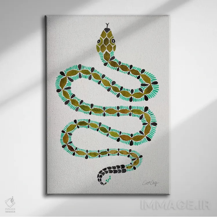 تابلو مار تنها اثر کت کوکیلت - نمای روبهرو روی دیوار