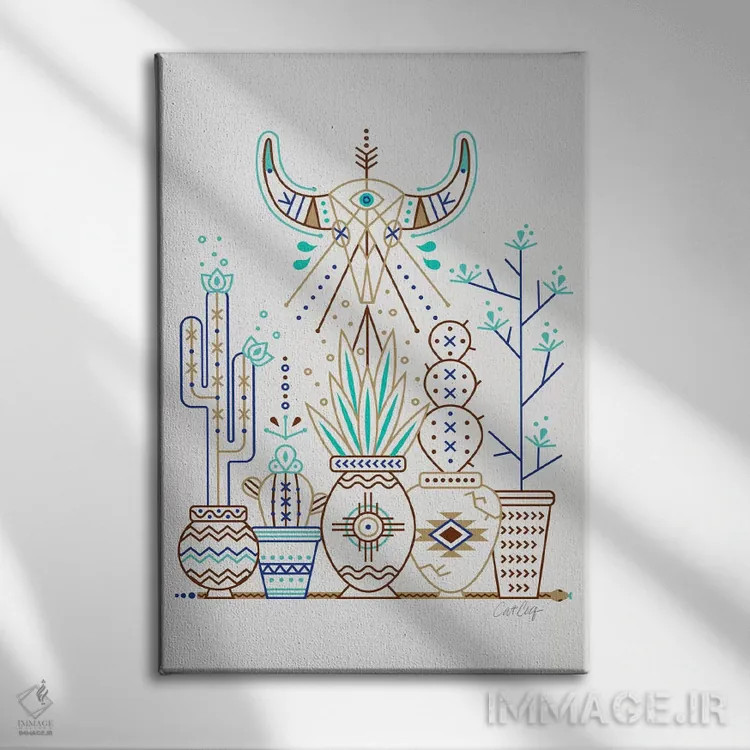 تابلو باغ سانتا فه I اثر کت کوکیلت - نمای روبهرو روی دیوار