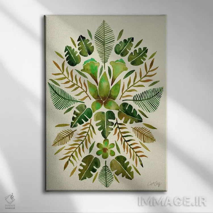 تابلو تقارن استوایی II اثر کت کوکیلت - نمای روبهرو روی دیوار