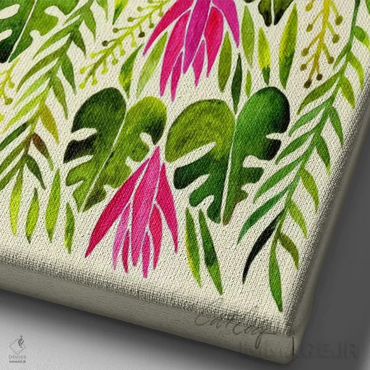 تابلو شور سفر I اثر کت کوکیلت - نمای نزدیک بافت بوم