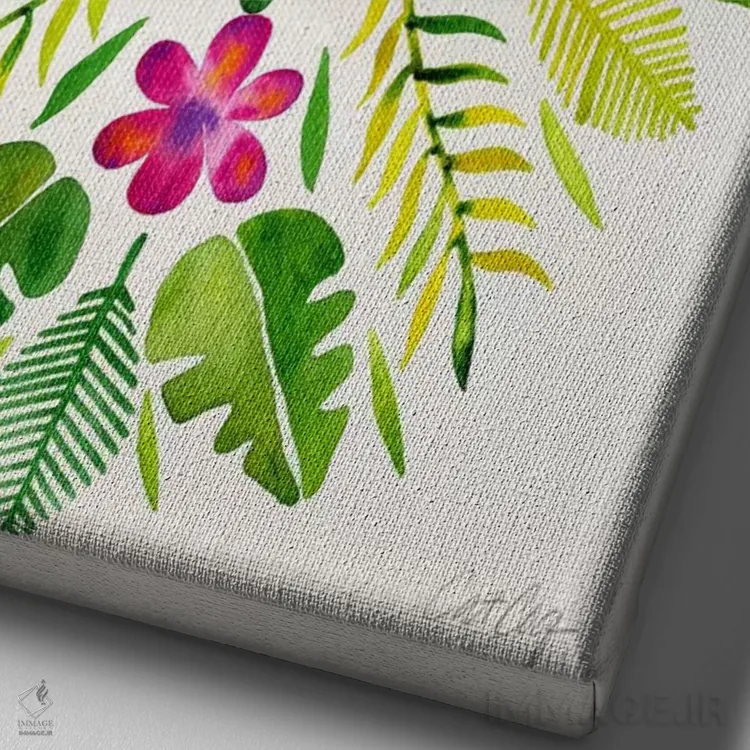 تابلو تقارن استوایی III اثر کت کوکیلت - نمای نزدیک بافت بوم