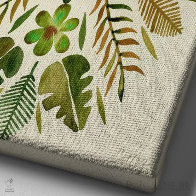 تابلو تقارن استوایی II اثر کت کوکیلت - نمای نزدیک بافت بوم