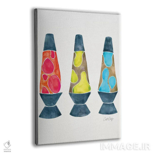 تابلو Primary,لامپ لاوا، رنگهای اصلی اثر کت کوکیلت - نمای پرسپکتیو محصول