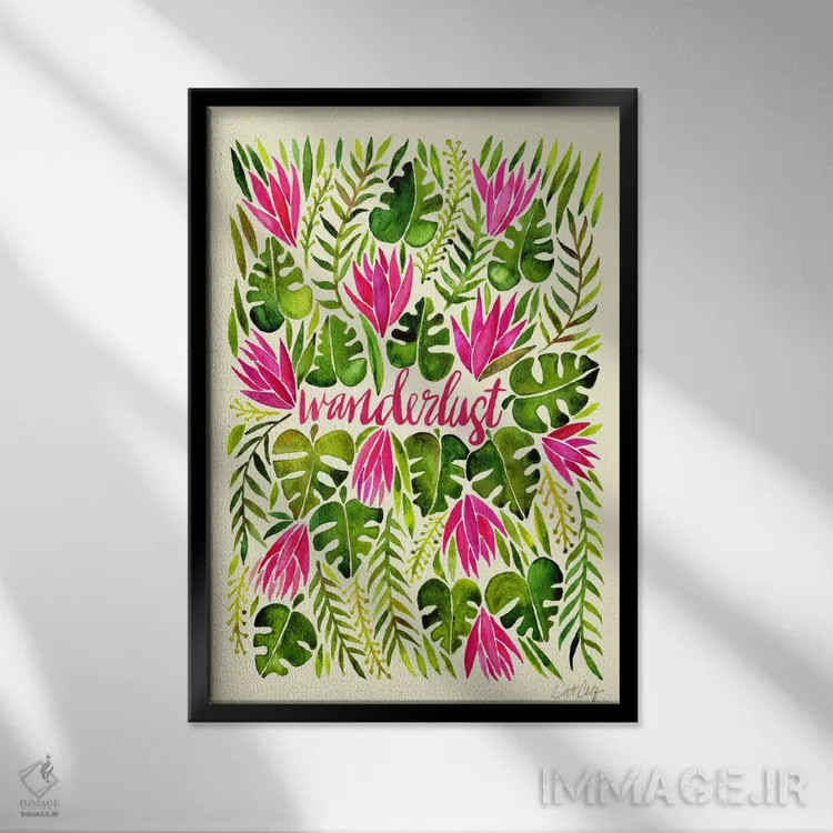 تابلو شور سفر I اثر کت کوکیلت - نمای قابدار مشکی