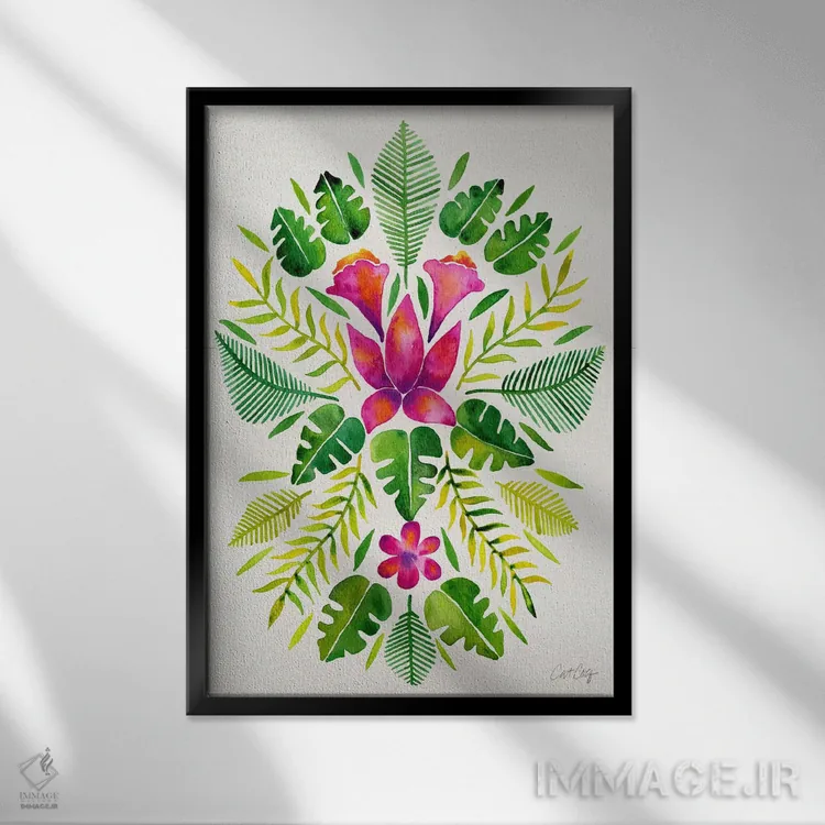 تابلو تقارن استوایی III اثر کت کوکیلت - نمای قابدار مشکی