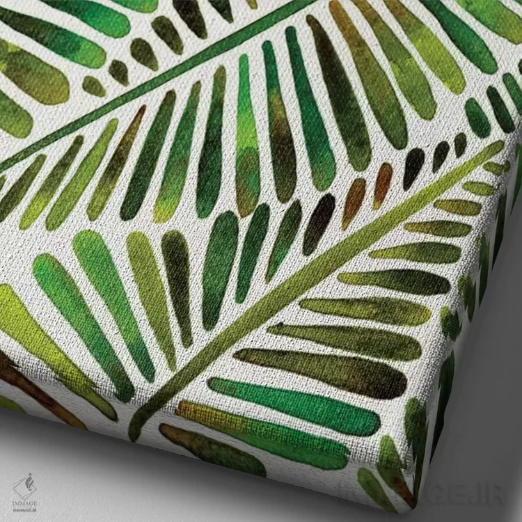 تابلو Green,چیز وحشی، سبز اثر کت کوکیلت - نمای نزدیک بافت بوم