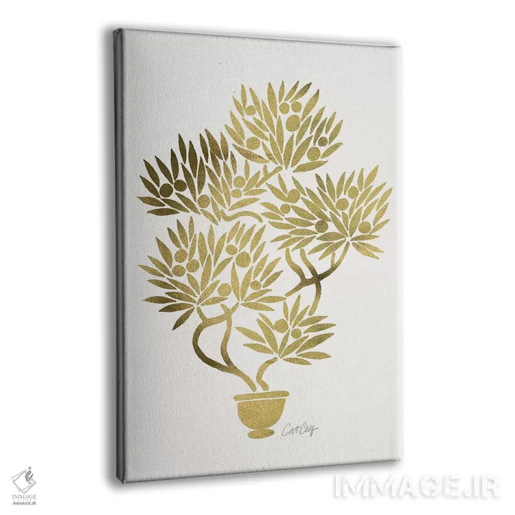 تابلو میوه بونسای طلایی اثر کت کوکیلت - نمای پرسپکتیو محصول