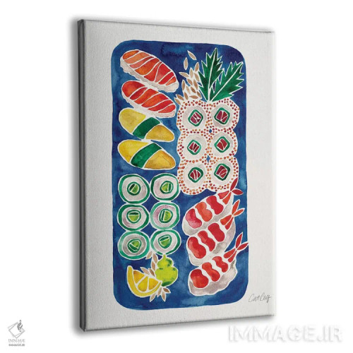 تابلو سوشی سرمهای اثر کت کوکیلت - نمای پرسپکتیو محصول