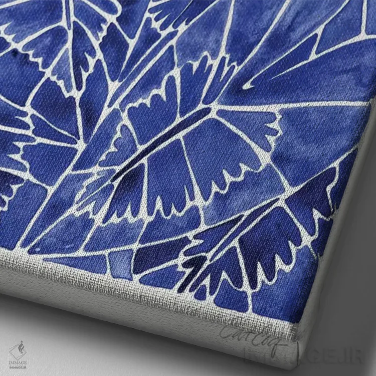 تابلو شیزماتوجلوتیس کالیپتراتای سرمهای (گیاه زینتی) اثر کت کوکیلت - نمای نزدیک بافت بوم