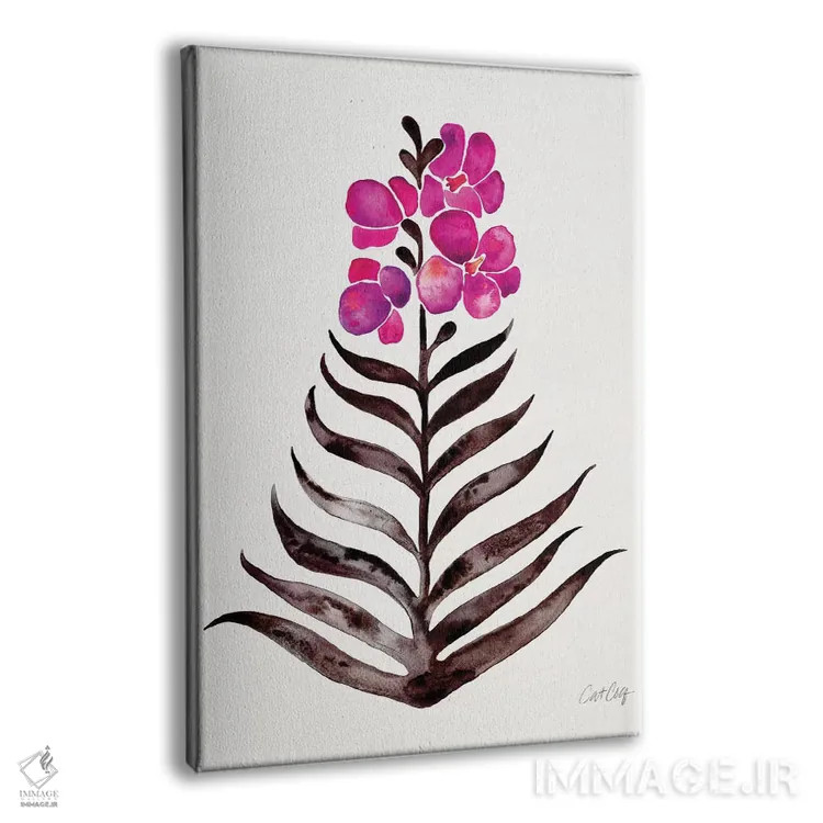 تابلو مشکی سرخابی اثر کت کوکیلت - نمای پرسپکتیو محصول