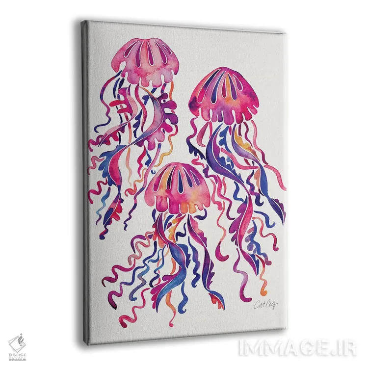 تابلو سرخابی اثر کت کوکیلت - نمای پرسپکتیو محصول