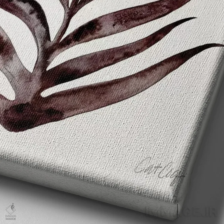 تابلو مشکی سرخابی اثر کت کوکیلت - نمای نزدیک بافت بوم