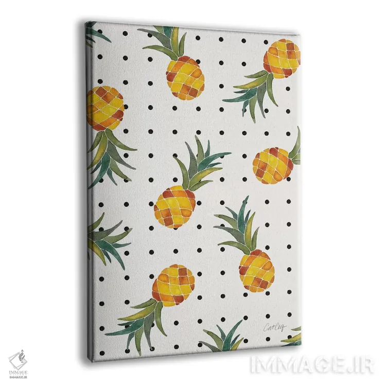 تابلو خالخالی آناناسی اثر کت کوکیلت - نمای پرسپکتیو محصول