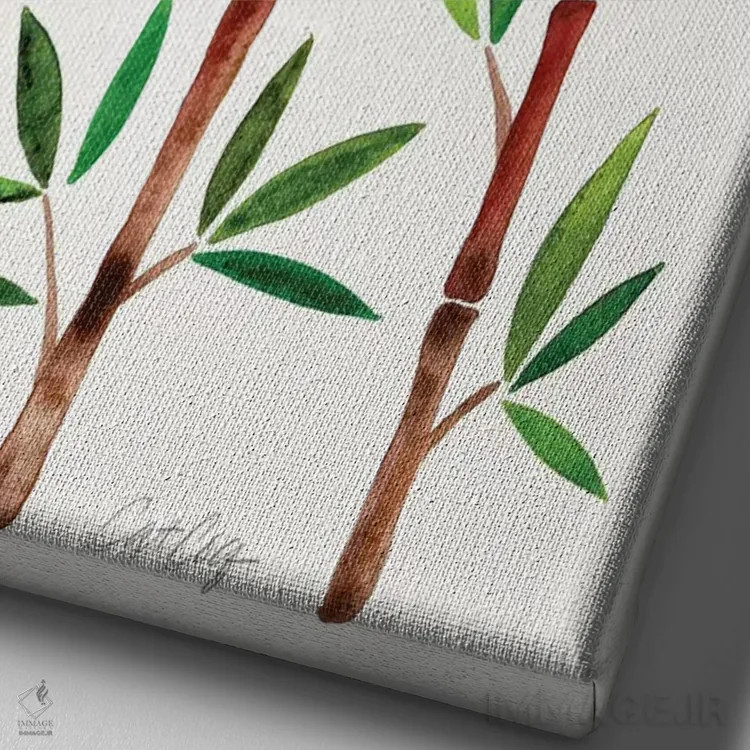 تابلو اصلی اثر کت کوکیلت - نمای نزدیک بافت بوم