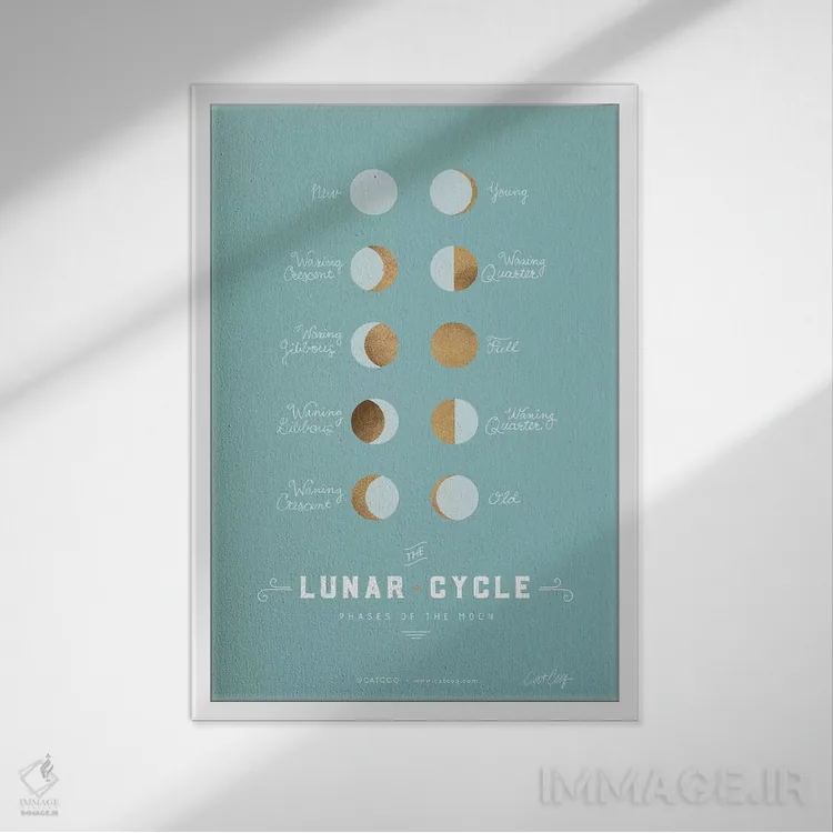 تابلو تخم پرنده رابین (رنگ آبی خاص) اثر کت کوکیلت - نمای قابدار سفید