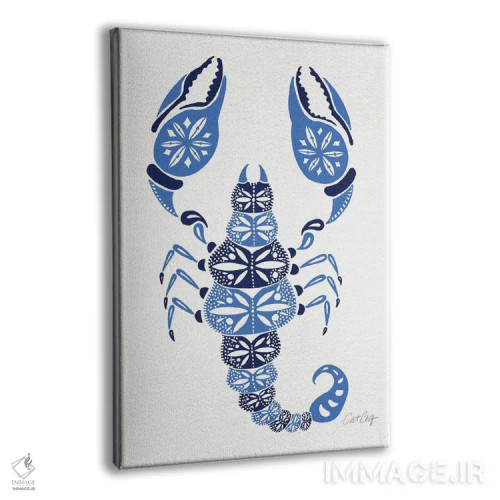 تابلو عقرب آبیها (طیف رنگ) اثر کت کوکیلت - نمای پرسپکتیو محصول