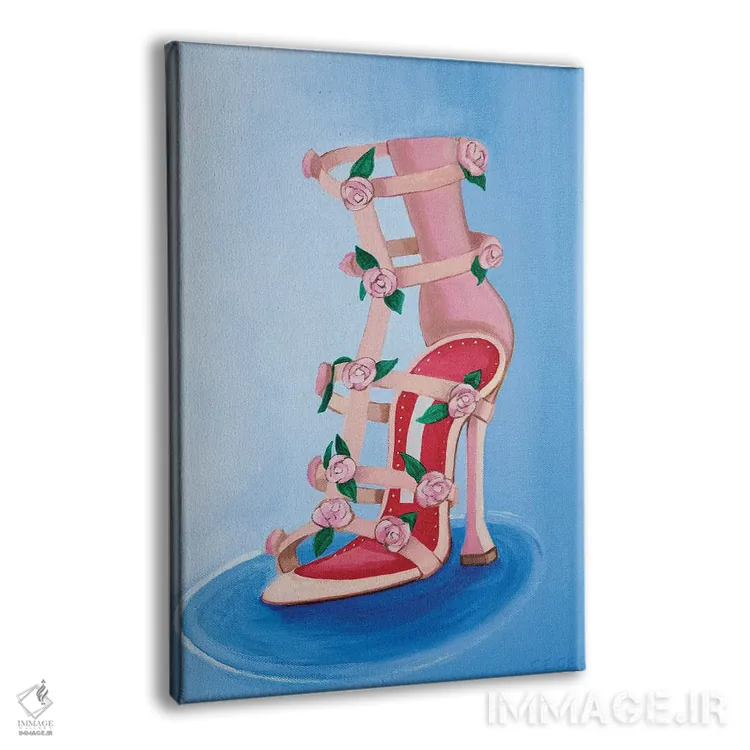 تابلو پاشنه رز مانولو بلانیک اثر سیسی گیدی - نمای پرسپکتیو محصول