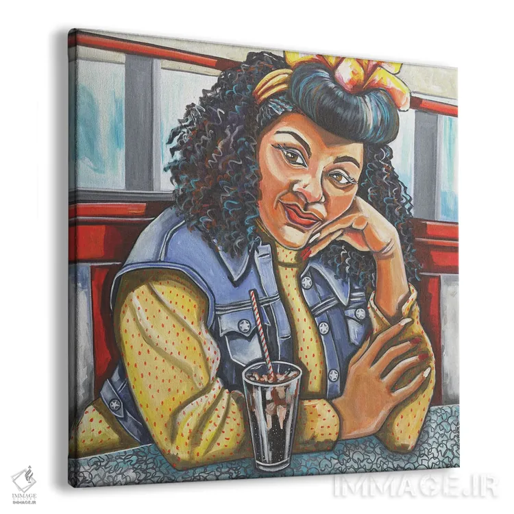 تابلو روز زیبا اثر ایلین ریچارد - نمای پرسپکتیو محصول