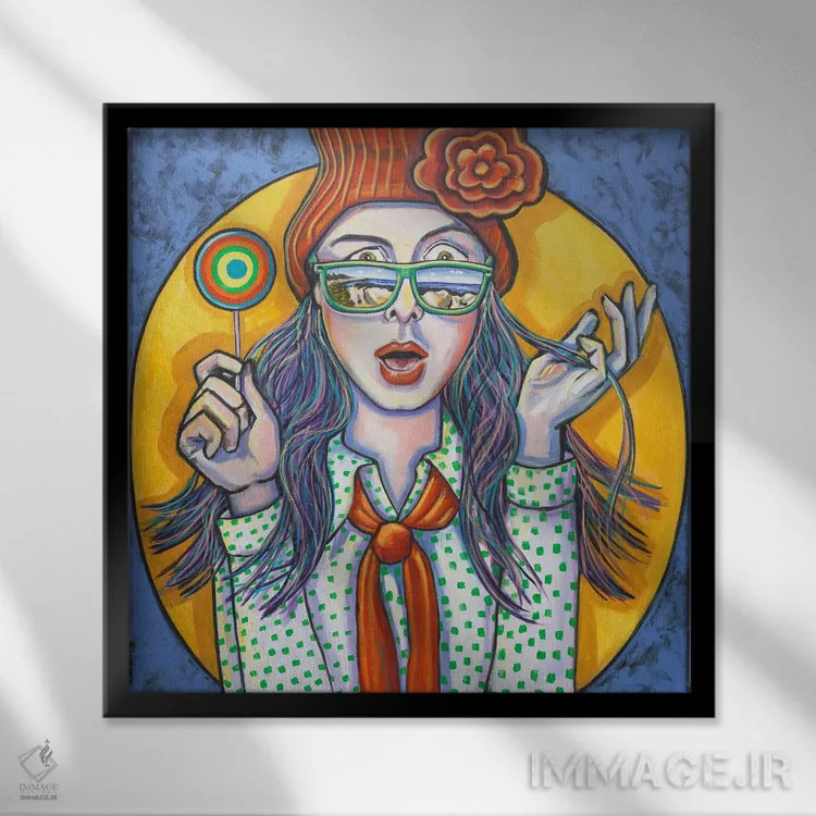 تابلو بازتابهای راکپورت اثر ایلین ریچارد - نمای قابدار مشکی