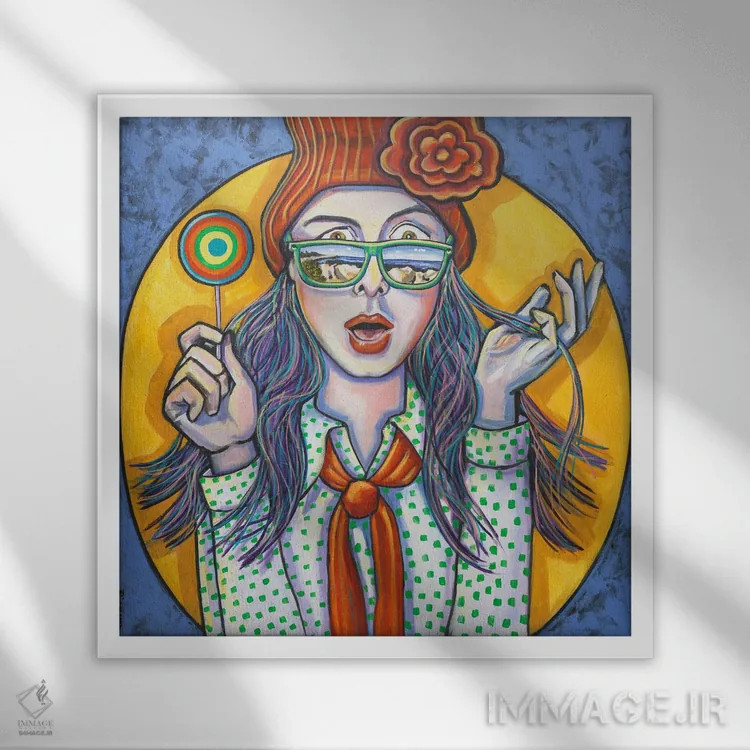 تابلو بازتابهای راکپورت اثر ایلین ریچارد - نمای قابدار سفید