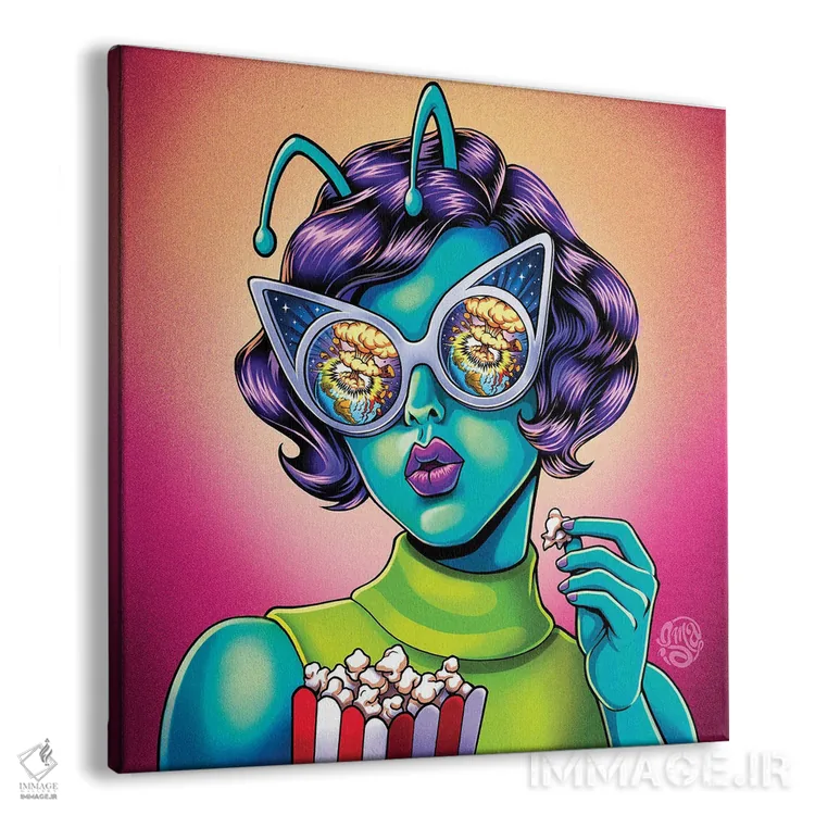 تابلو تماشای فروپاشی جهان اثر ایسمابوکامیکس (استودیو کمیک) - نمای پرسپکتیو محصول