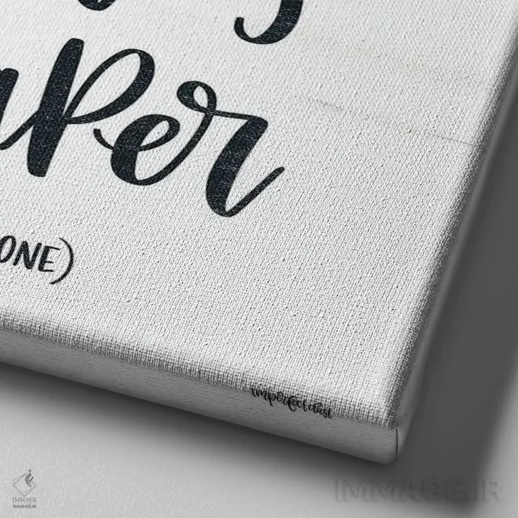 تابلو دستمال توالت تمام شد ۲ اثر ایمپرفکت داست (برند هنری) - نمای نزدیک بافت بوم