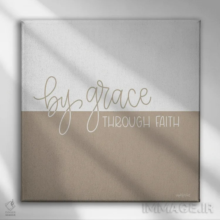 تابلو به لطف اثر ایمپرفکت داست (برند هنری) - نمای روبهرو روی دیوار