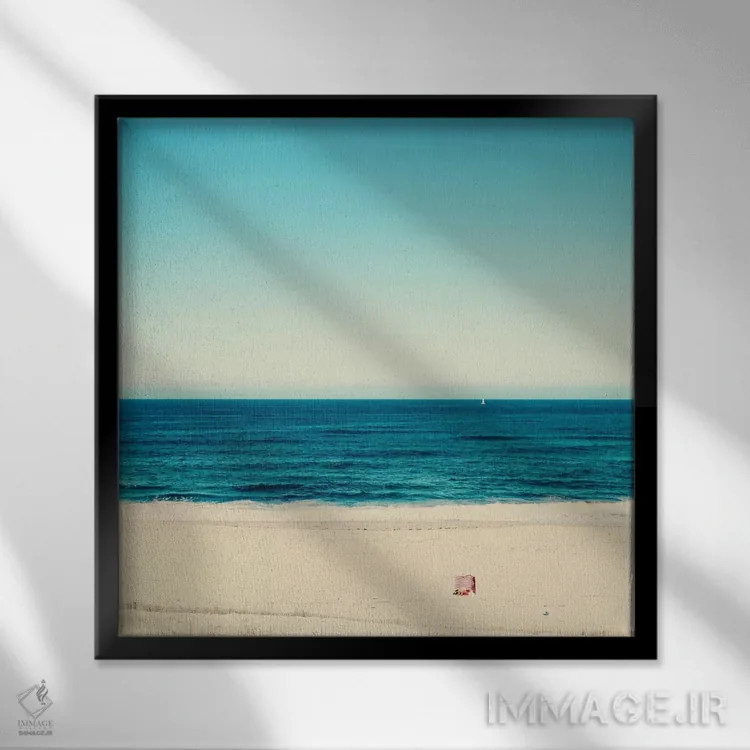 تابلو تنها اثر اینگرید بدوز - نمای قابدار مشکی