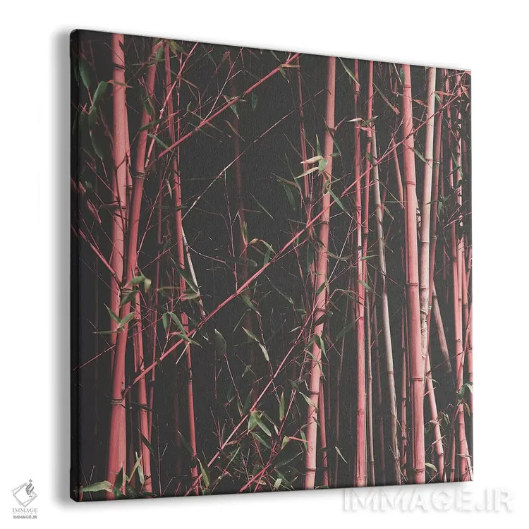 تابلو بامبو صورتی اثر اینگرید بدوز - نمای پرسپکتیو محصول