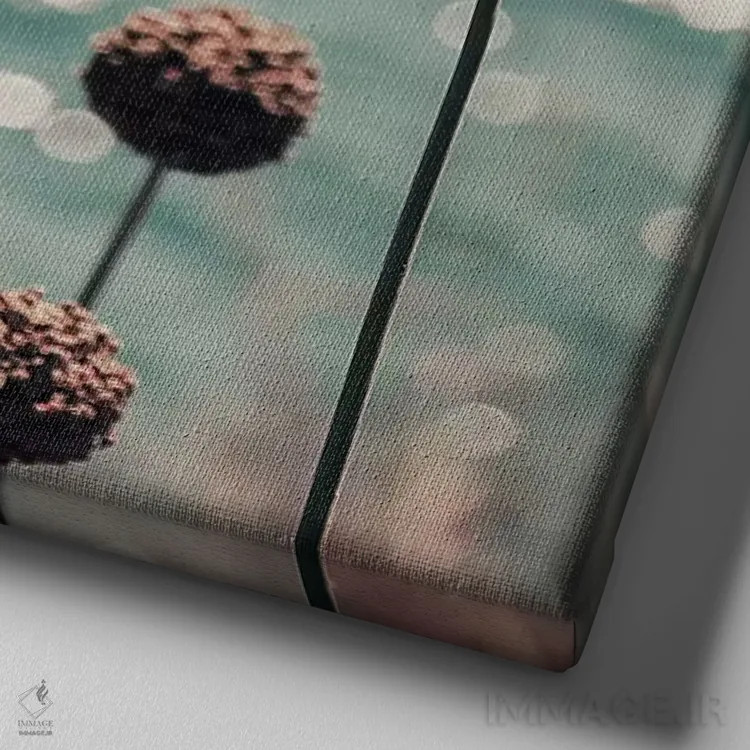 تابلو درخشش اقیانوس اثر اینگرید بدوز - نمای نزدیک بافت بوم