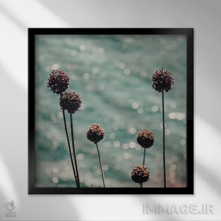 تابلو درخشش اقیانوس اثر اینگرید بدوز - نمای قابدار مشکی